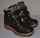 hot boys boots warm with straps brown toddler size 9
