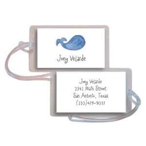  personalized luggage tags   whale of a time tag