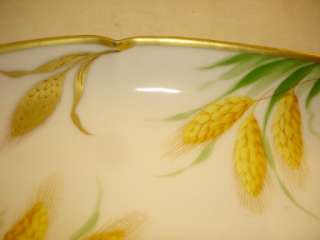 Imperial Austria Hand painted golden wheat corn bowl  