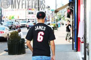 MIAMI HEAT Revolution Lebron James Adidas Black #6 Player Jersey 