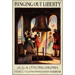  1933 N. C. Wyeth Philadelphia Liberty Bell Mini Poster 