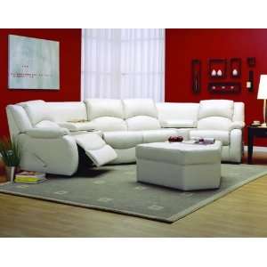    Achilles Leather Reclining Home Theater Sectional: Home & Kitchen