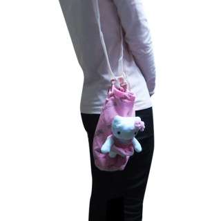 Hello Kitty Doll Pouch Handbag Water Bottle Warm Bag Pink  