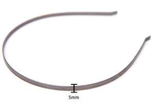 100 LOT thin metal headband wholesale 5mm bend end 1/5  