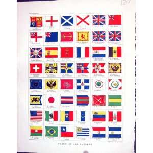  Johnston 1898 Flags Nations Andrew Scotland Tunis Algeria 
