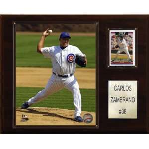 MLB Carlos Zambrano Chicago Cubs Player Plaque:  Sports 