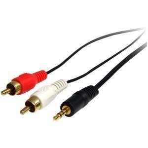 StarTech 1 ft Stereo Audio Cable   3.5mm Male to 2x 