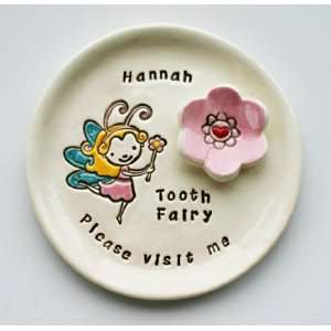  fairy with a wand personalized tooth fairy plate Toys 