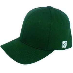   PLAIN DARK GREEN XS XSMALL FLEX FIT GAME HAT CAP: Sports & Outdoors
