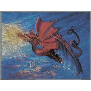  Mastrangelo   Red Dragon Size 6x8 by Judy Mastrangelo 8x6 
