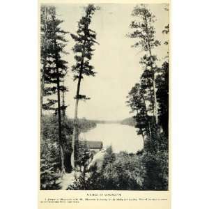  1931 Print Minnesota Mississippi River Source Lake Itasca 