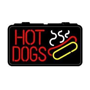  Hot Dogs Backlit Lighted Imitation Neon Sign: Home 