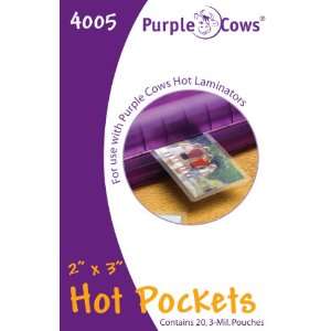  Purple Cows Hot Pockets 2 Inch By 3 Inch 3 Pack, 60 Count 