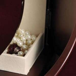 Mele Simone Jewelry Box Wood Mahogany Upright Storage Chest NEW  