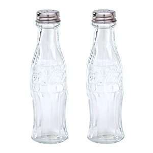 Coca Cola Glass Salt and Pepper Shakers 