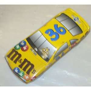  M&ms Holiday Tin (Read Condition Notes)  Yellow Race Car 