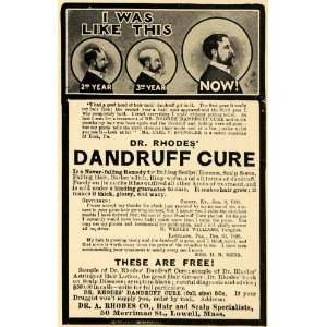   Scalp Specialist Dandruff Cure   Original Print Ad