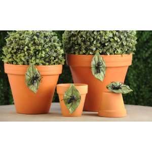   : Giftcraft Ant and Leaf Pot Huggers   Set of 4: Patio, Lawn & Garden