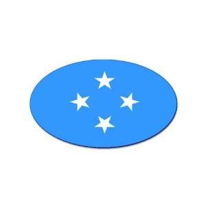 Micronesia Flag oval sticker 