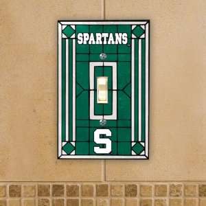  Michigan State Spartans Light Switch Cover Single Glass 