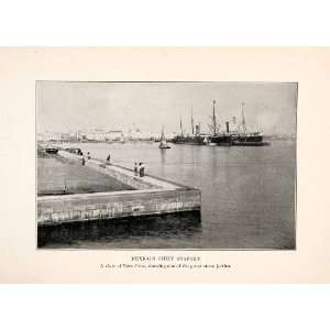  1914 Print Mexico Chief Seaport Heroica Veracruz Stone 