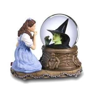 San Francisco Music Box Co Wizard of Oz Waterglobe   Dorothy and Witch 