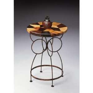  Metalworks Accent Table in Distressed Dark Bronze 