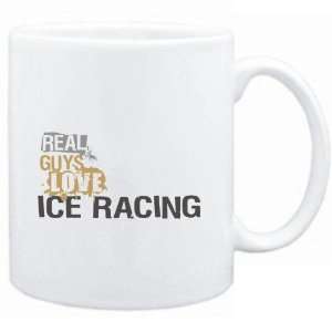 Mug White  Real guys love Ice Racing  Sports  Sports 