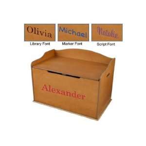  Ultimate Personalizable Toy Box   Honey 