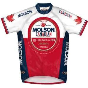 Primal Wear Mens Molson Canadian Short Sleeve Cycling Jersey 