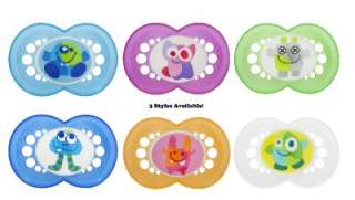 Mam Monsters Silicone Orthodontic Pacifiers 6+ 3 Styles 845296025845 