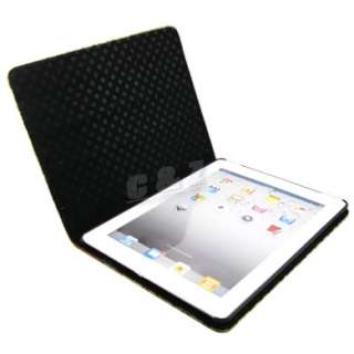 Leather Case Cover Pouch + LCD Film For Apple iPad 2 e  