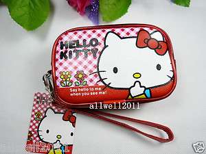   Camera Bag Coin Pouch Purse Makeup Case for Cell phone Mp3 Red  