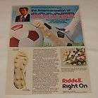 1978 FRANK GIFFORD ad for Riddell soccer shoes