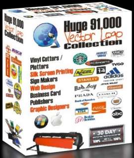 91,000 Vector EPS Logos, Vinyl Plotter / Cutter, Signs, Clipart, With 