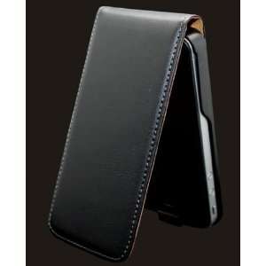  iPhone 4 4G New Genuine Leather Pouch Flip Case Black 