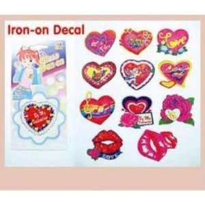  Happy Valentines Day Iron On Decals Assortment Case Pack 
