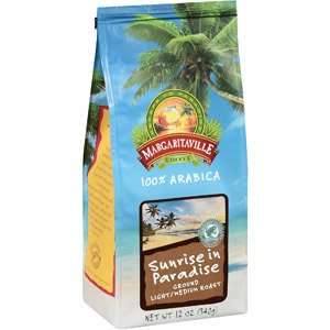 Margaritaville Ground Coffee, Sunrise in Paradise 12 oz. (Pack of 3 