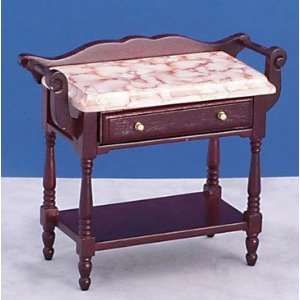   Miniature Mahogany Side Table with Marble Top: Everything Else