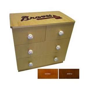   Furniture Atlanta Braves Low Chest   Maple One Size