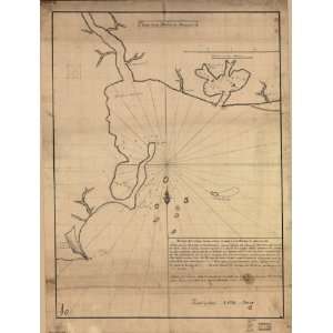  1732 Map Hispaniola, Manzanillo Bay