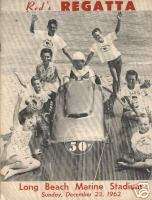 Reds Regatta Long Beach Boat Racing Program   1962  
