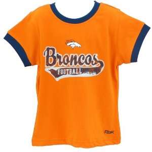  Girls Denver Broncos S/S Multi team Color Ringer Tshirt 