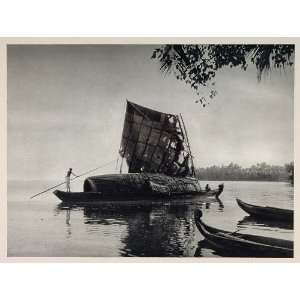   Backwater Malabar Coast India   Original Photogravure