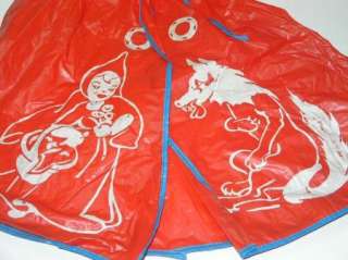CHILDS VINTAGE LITTLE RED RIDING HOOD HALLOWEEN COSTUME  