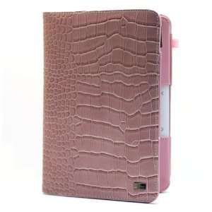  JAVOedge Pink Croc Book Style Case for the Barnes & Noble 