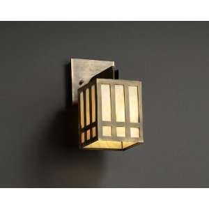  Justice Design Sconce JD WIN8720ABRSGAMB Small 1 Light 