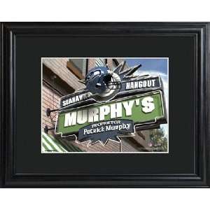  Seattle Seahawks Pub Sign with Wood Frame 
