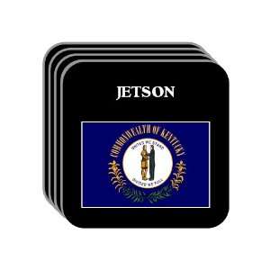 US State Flag   JETSON, Kentucky (KY) Set of 4 Mini Mousepad Coasters