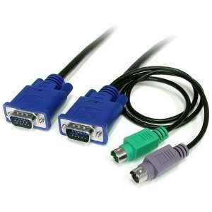  New   StarTech 10 ft 3 in 1 Ultra Thin PS/2 KVM Cable 